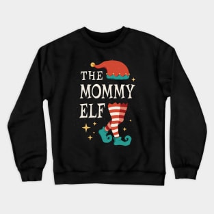 Mom christmas shirts - Mommy elf christmas Crewneck Sweatshirt